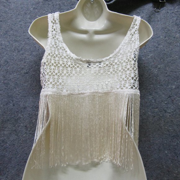 White Fringe Cool Wear Cover Up - Picture 5 of 10